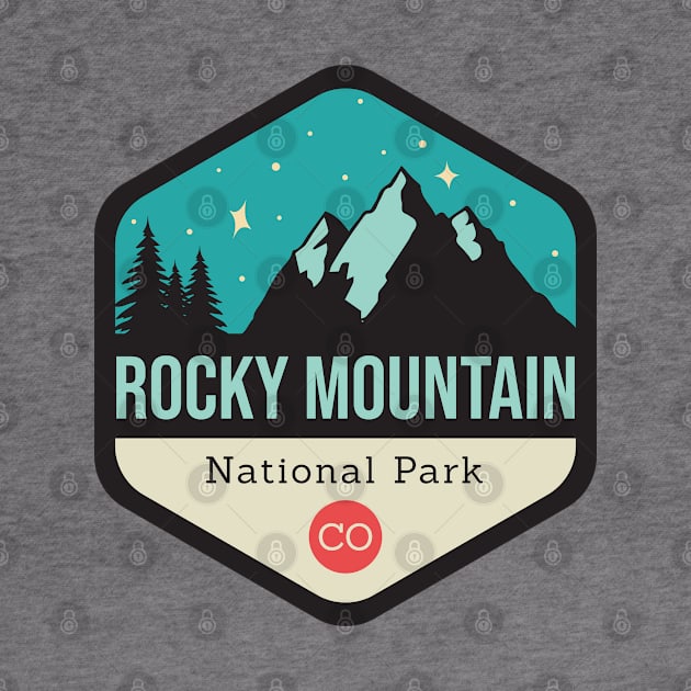 Rocky Mountains Park Badge by CloudWalkerDesigns